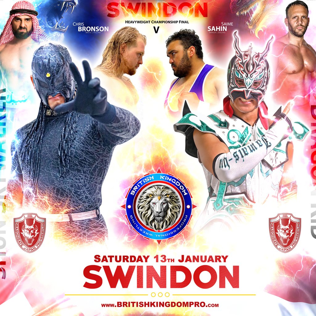 British Kingdom ProWrestling Battle Kingdom Deanery CE Academy Swindon Sat 13th January