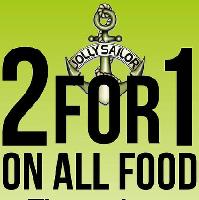2 for 1 on all food throughout November