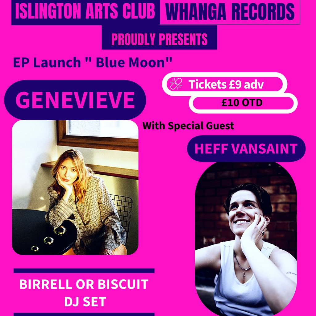 Whanga Records presents Genevieve EP Launch Blue Moon