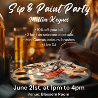 SIP & PAINT- Party Milton Keynes at Blossom Room 
