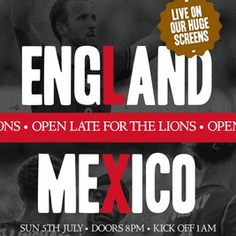 LIVE AT THE ROYAL: England vs Mexico (World Cup Round of 16)