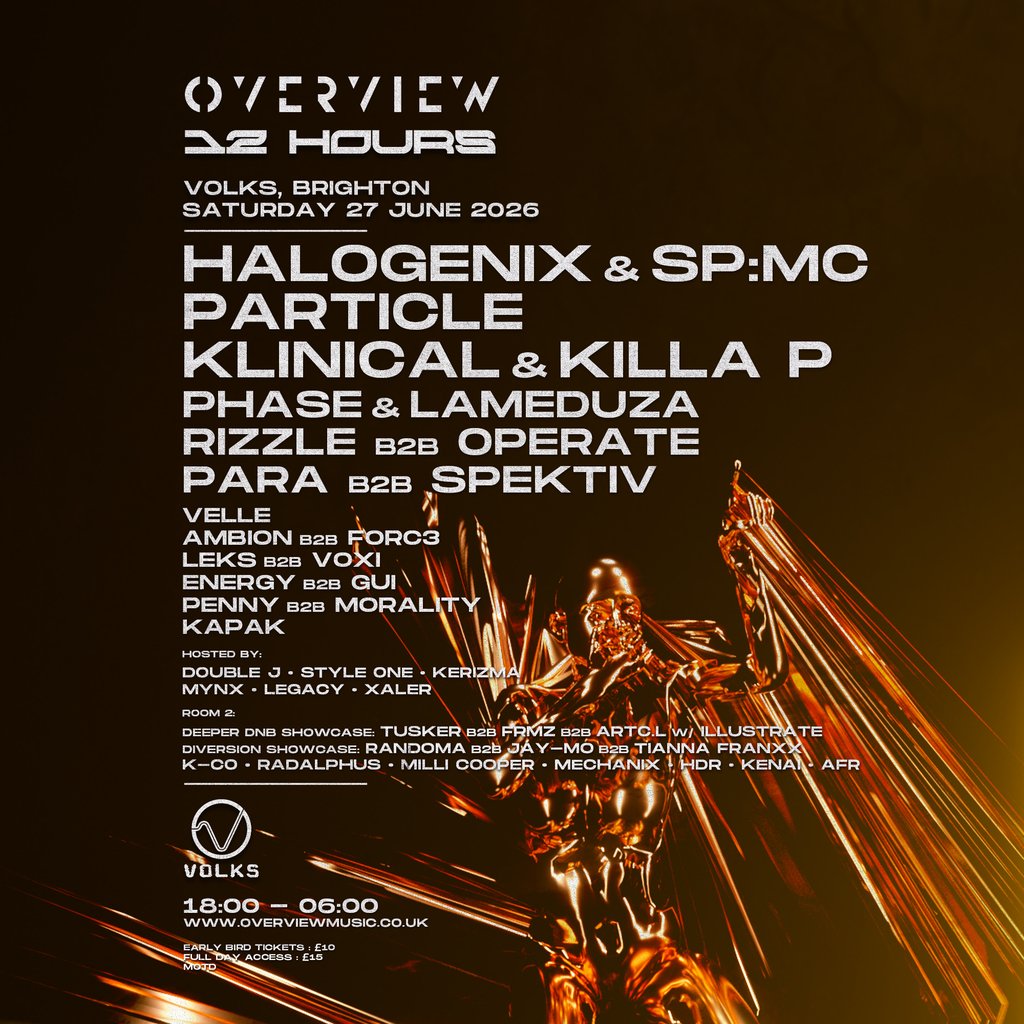 Overview Brighton - 12 Hour Party w/ Halogenix & SP:MC, Particle