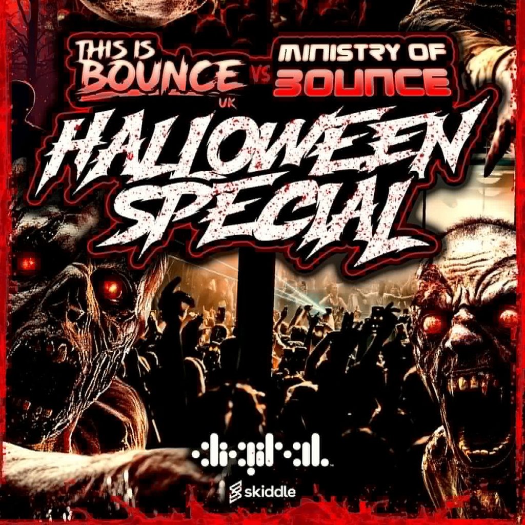 This is Bounce UK  vs Ministry of Bounce Halloween Special at Digital Newcastle, Newcastle Upon Tyne