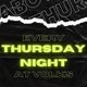 Sabotage Thursdays Event Title Pic