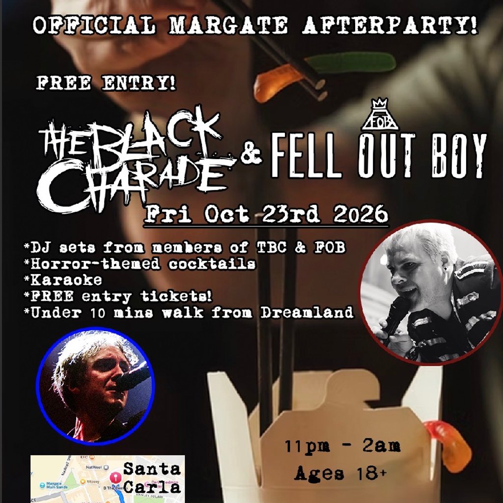 The Black Charade & Fell Out Boy Official Margate Afterparty