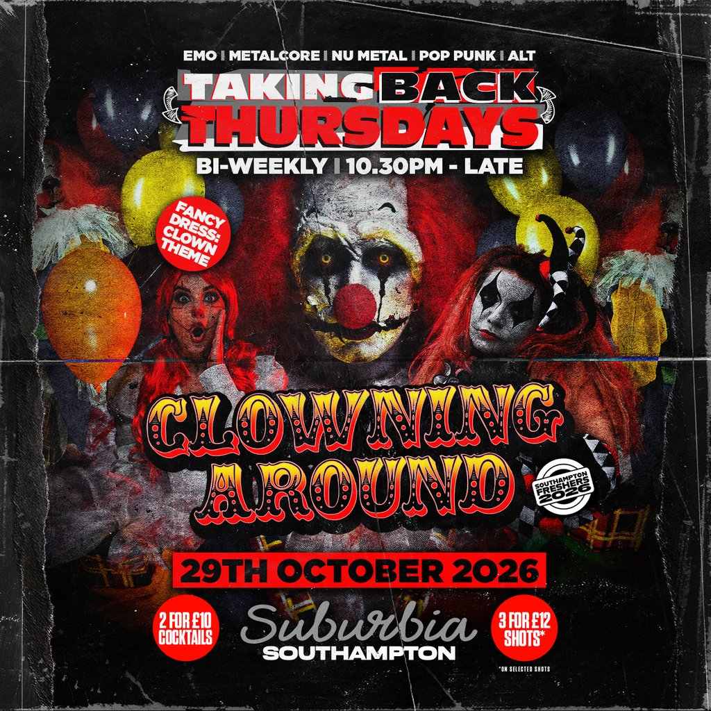 Taking Back Thursdays: Clowning Around Halloween Special — gig artwork