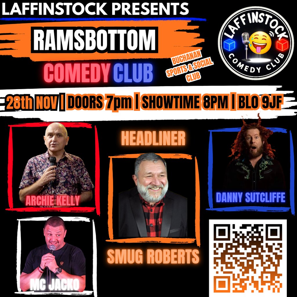 Ramsbottom Comedy Club - Nov 2026 at Buchanan Sports And Social Club, Bury