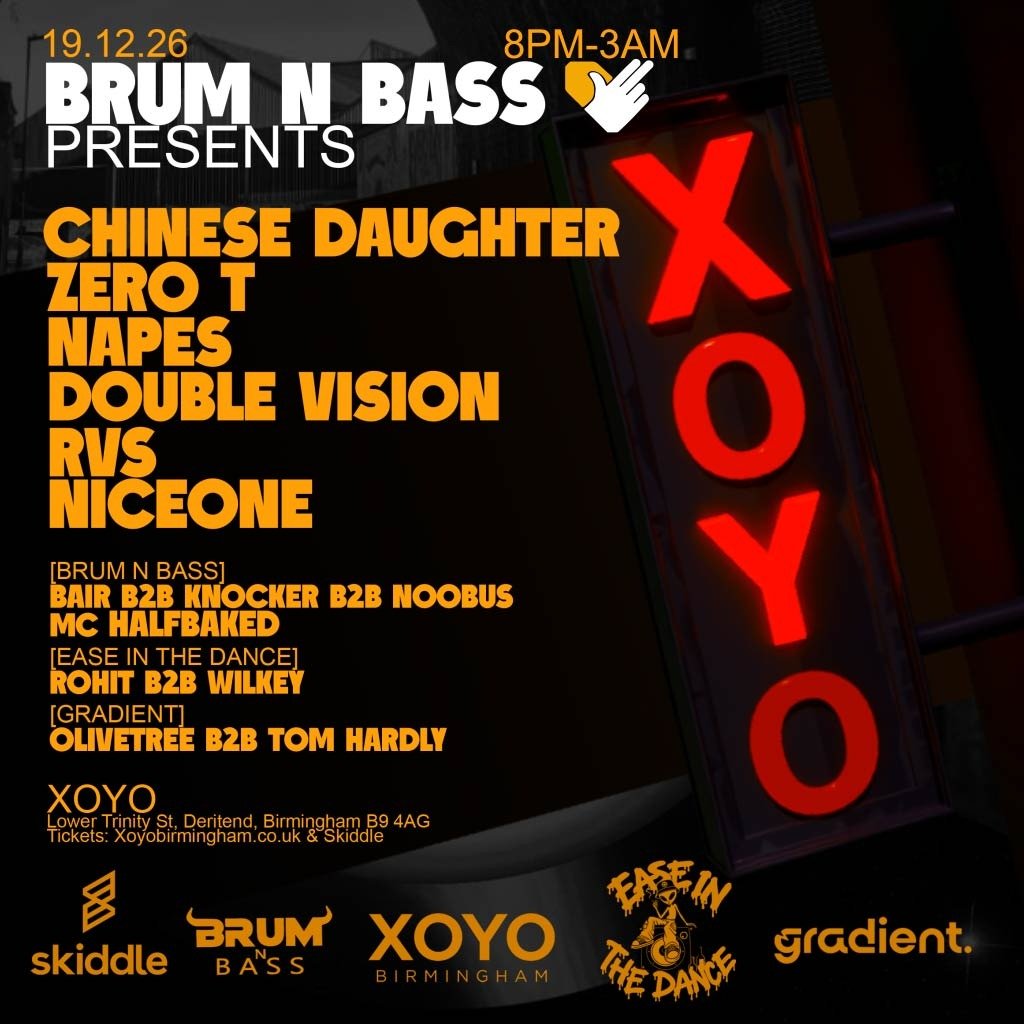 Brum N Bass Presents – Zero T, Chinese Daughter, Napes