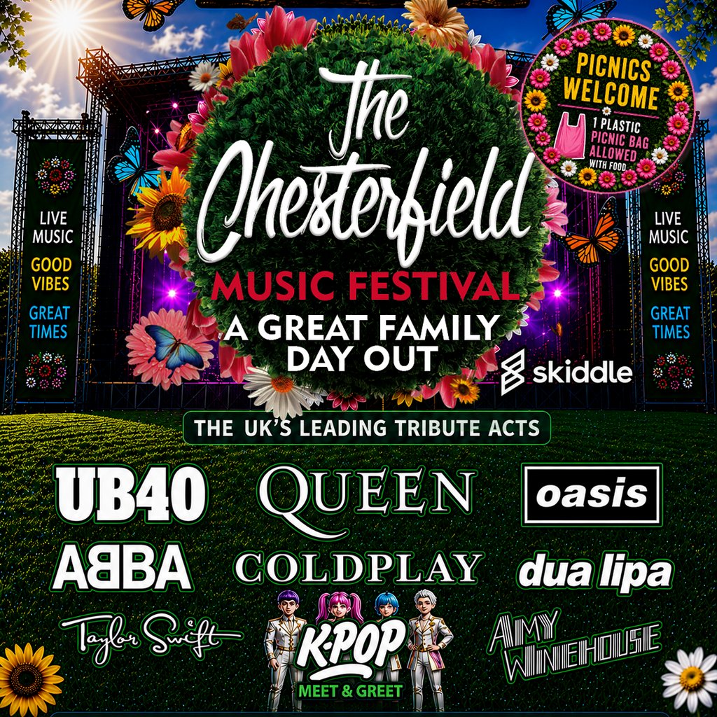 Chesterfield Music Festival 2026  - A Great Family Day Out!