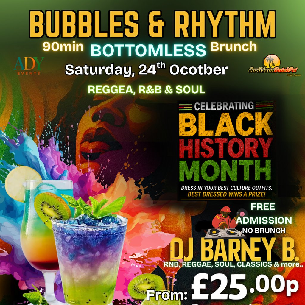 Bubbles & Rhythm at Caribbean Dutchpot, Northampton