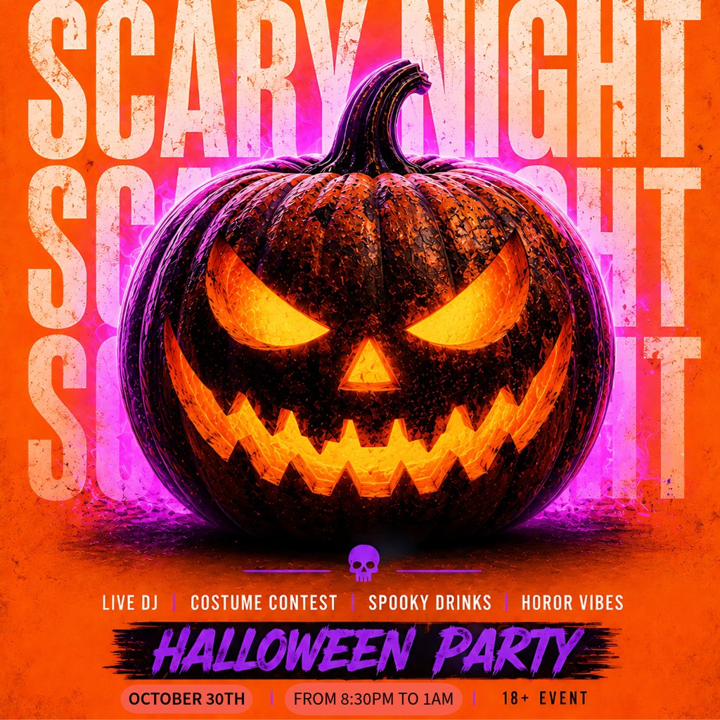 YEMEK'S Scary night hallowen party