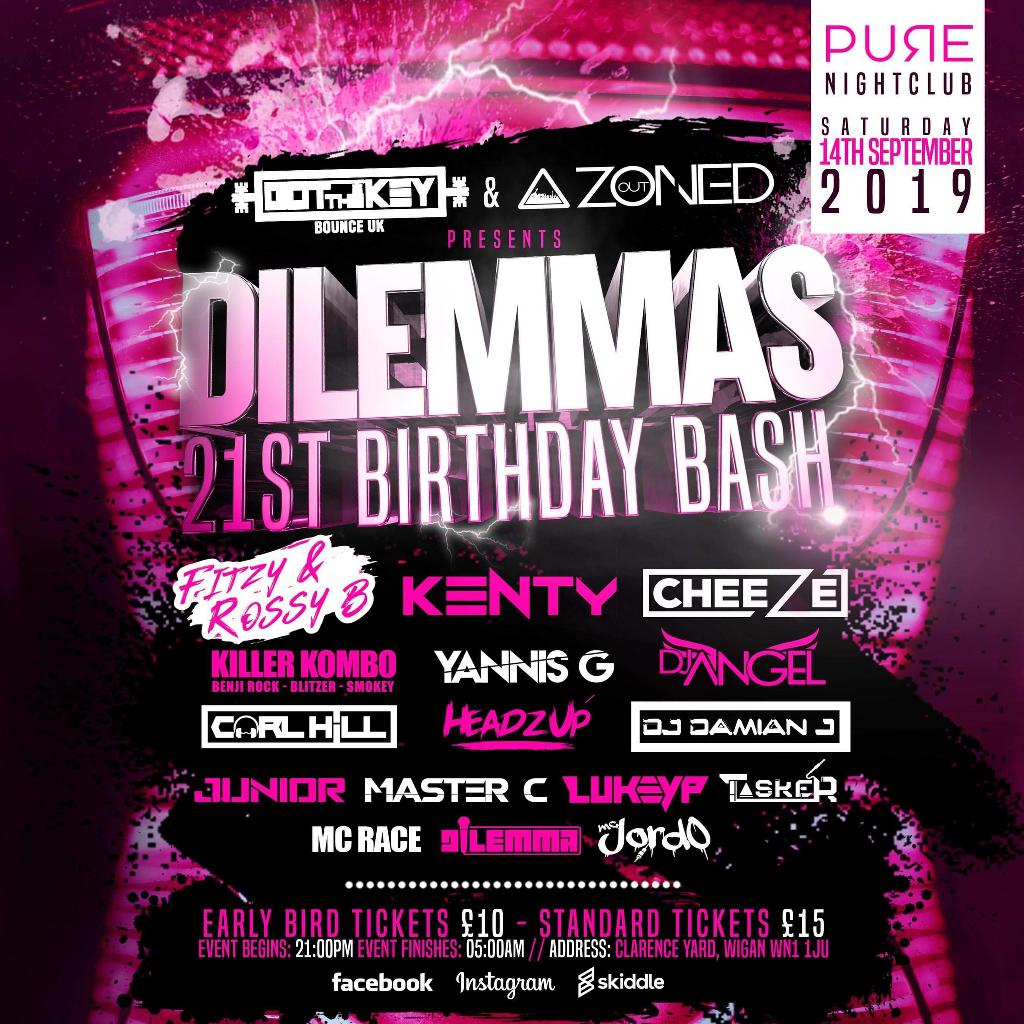 rock 21 birthday bash phone number